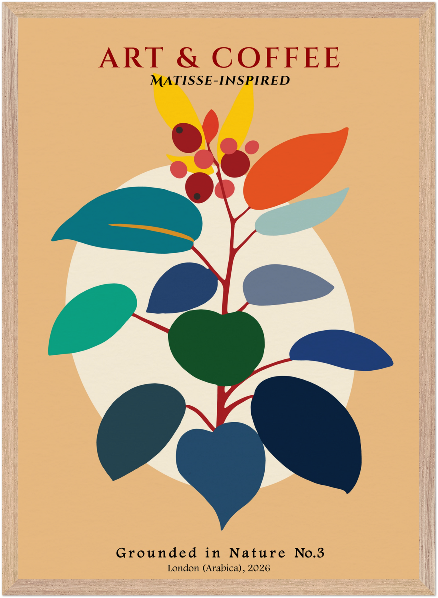 Grounded in Nature No. 3 – Matisse-Inspired Botanical Art