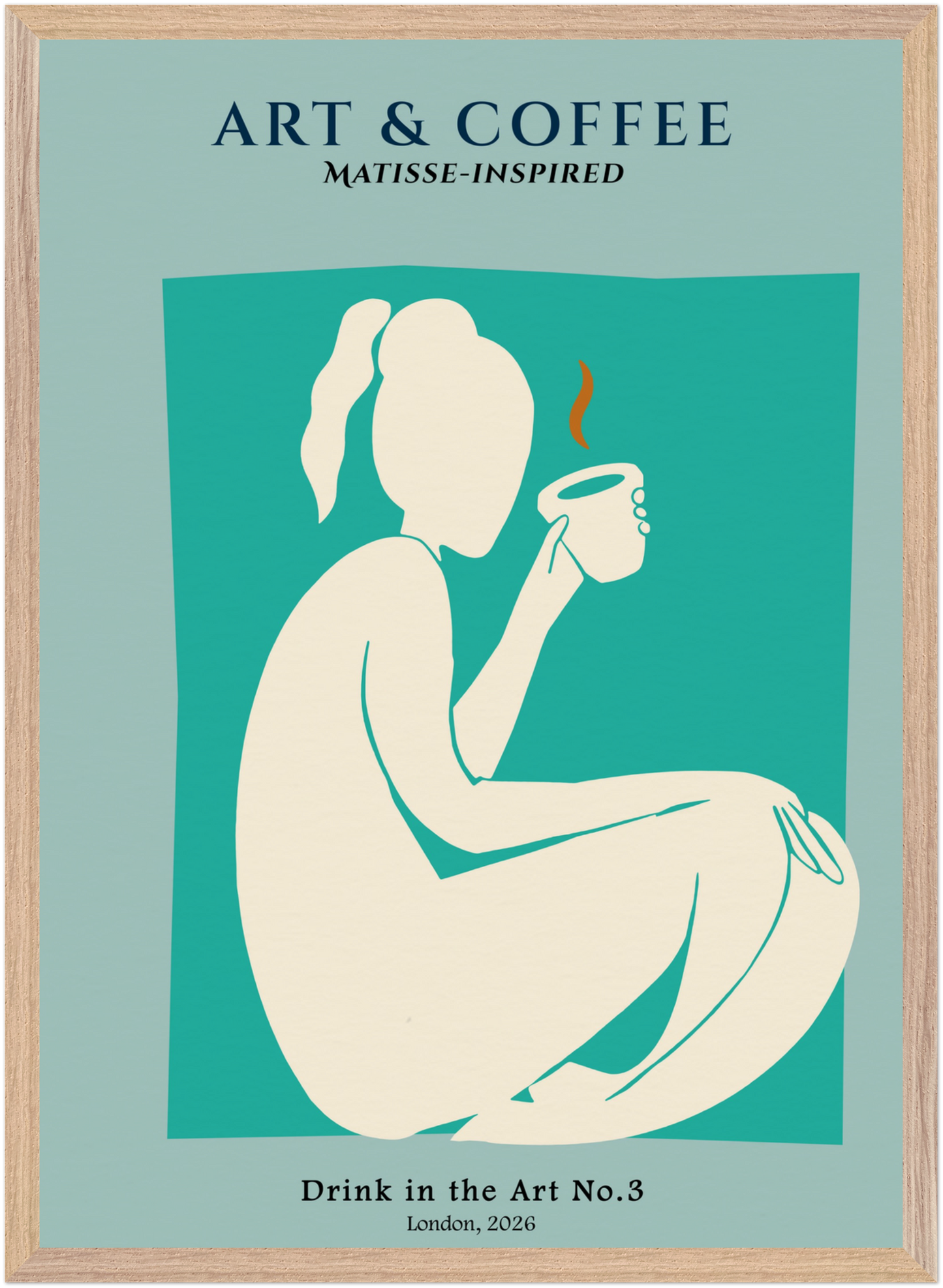 Drink in the Art No. 3 - Matisse-Inspired Minimalist Coffee Print