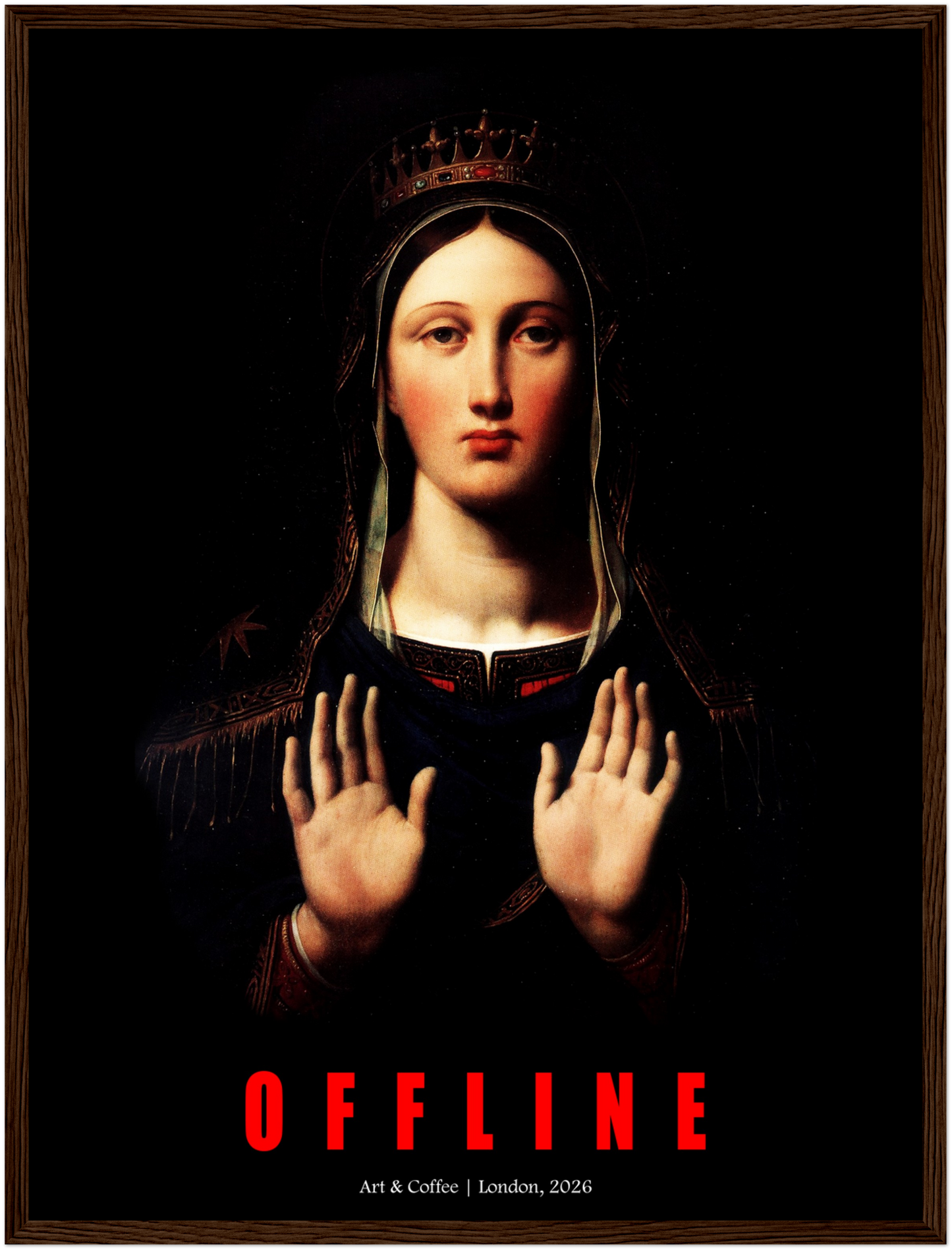 Offline | Renaissance Mashup Art Print - Antisocial Series Statement Poster