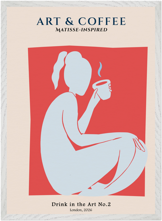 Drink in the Art No. 2 - Matisse-Inspired Minimalist Coffee Print