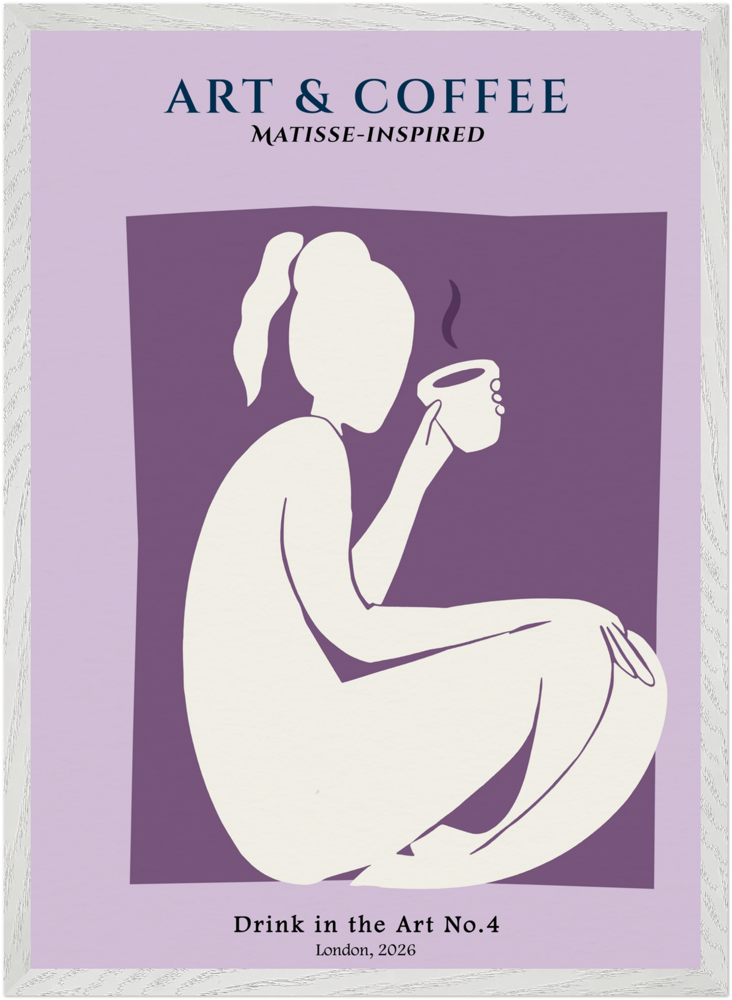 Drink in the Art No. 4 - Matisse-Inspired Lavender Coffee Print
