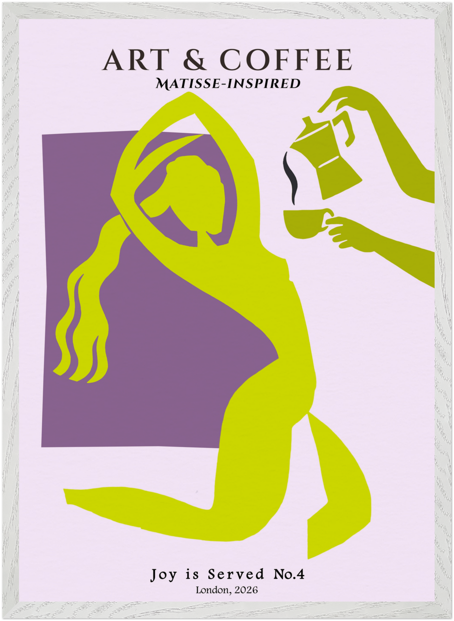 Joy is Served No. 4 - Matisse-Inspired Lime & Plum Ritual Art