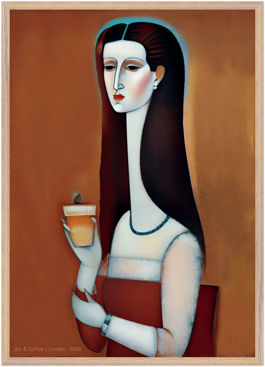 The Terracotta Muse | Wall Art - The Modigliani Edition