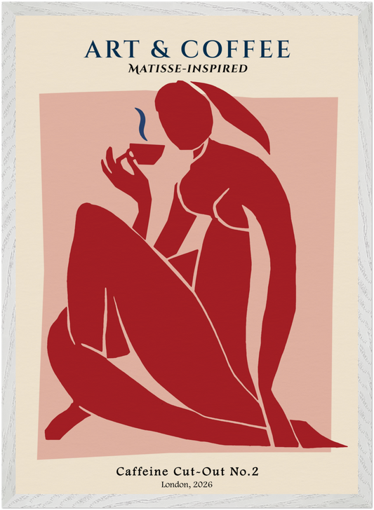 Caffeine Cut-Out No. 2 - Matisse-Inspired Figurative Coffee Art